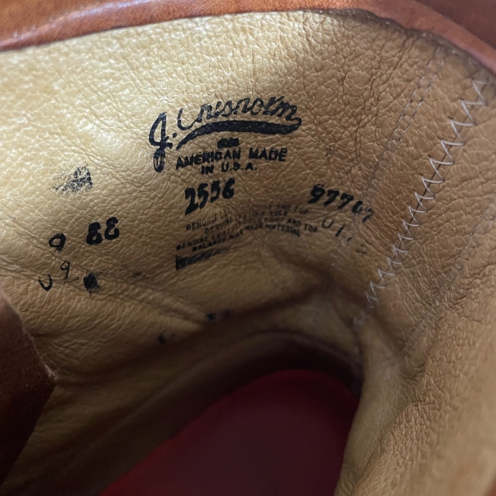 Vintage J. Chisholm Tan Lace Up Boots - Picture 7 of 11